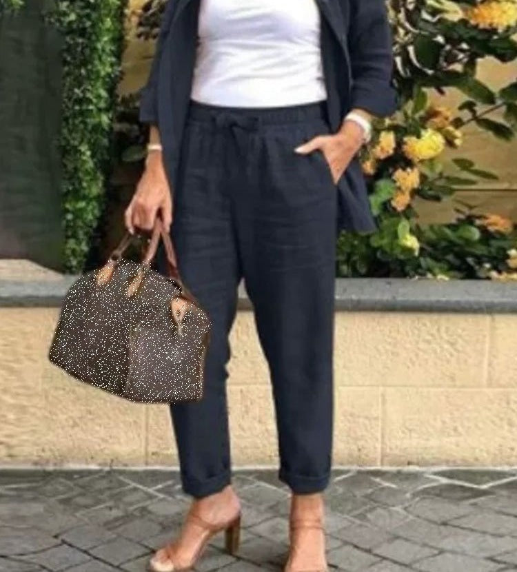Abigail | Leinen- und Baumwollset mit Hemd und Hose