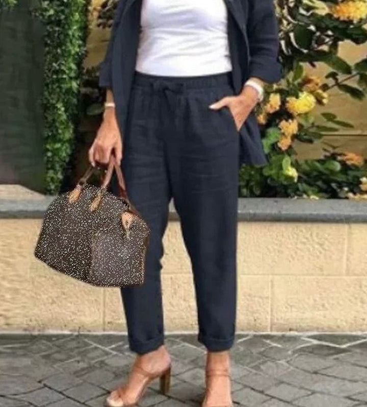 Abigail | Leinen- und Baumwollset mit Hemd und Hose