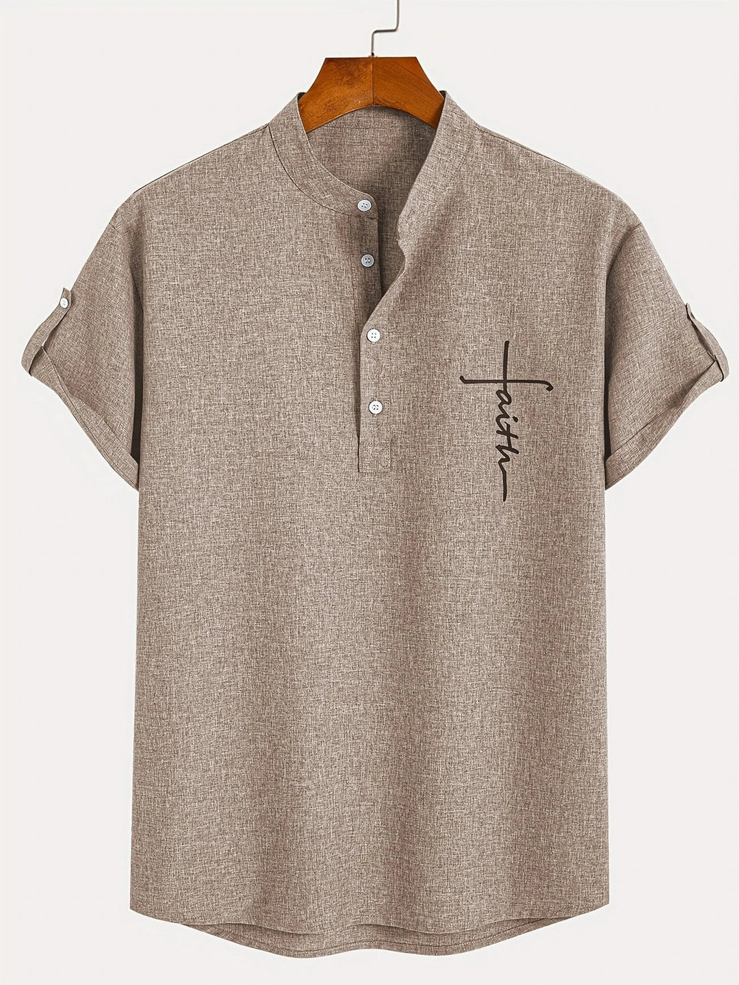 Hayes | Elegante Kurzarmbluse mit Stehkragen