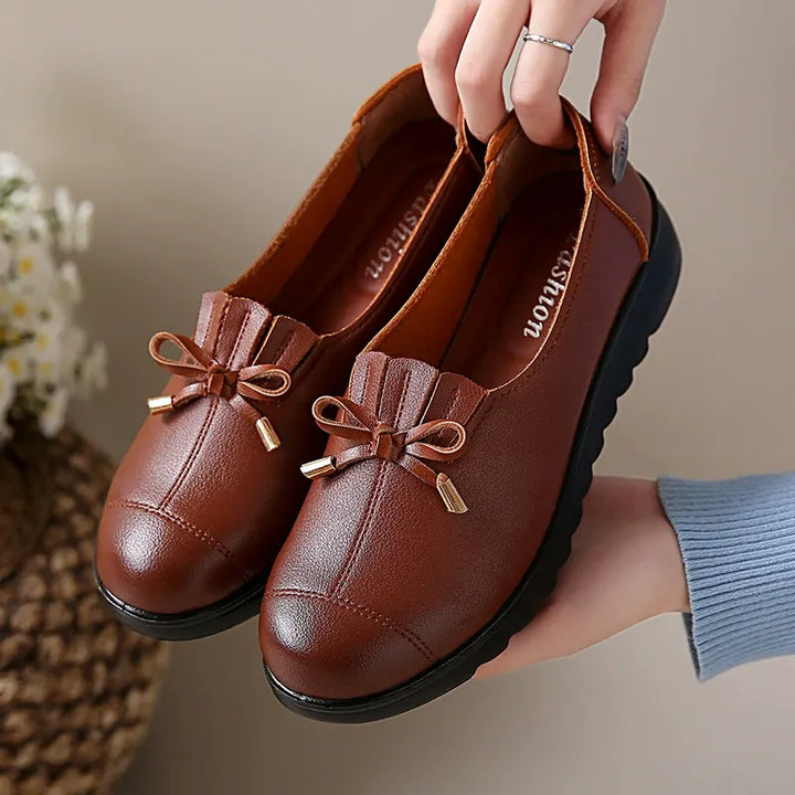Fernanda | Mocasines de Cuero sin Cordones con Suela Suave y Máxima Comodidad