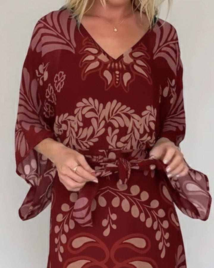 Ilia | Maxikleid aus atmungsaktivem Baumwollmix