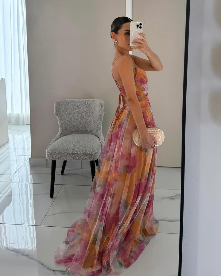 Orelavine | Maxi Kleid mit elegantem floralem Design