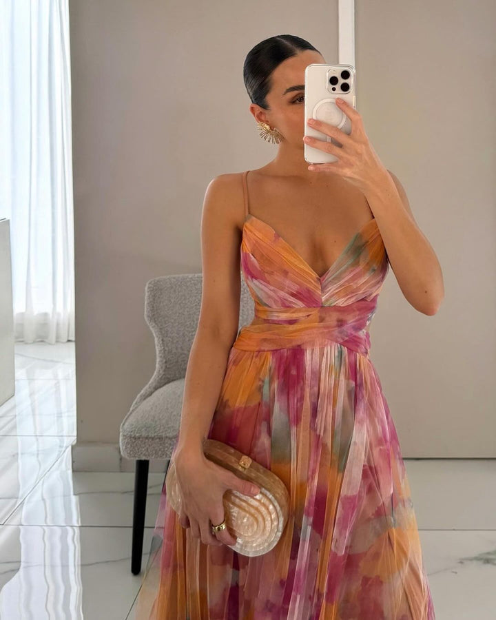 Orelavine | Maxi Kleid mit elegantem floralem Design