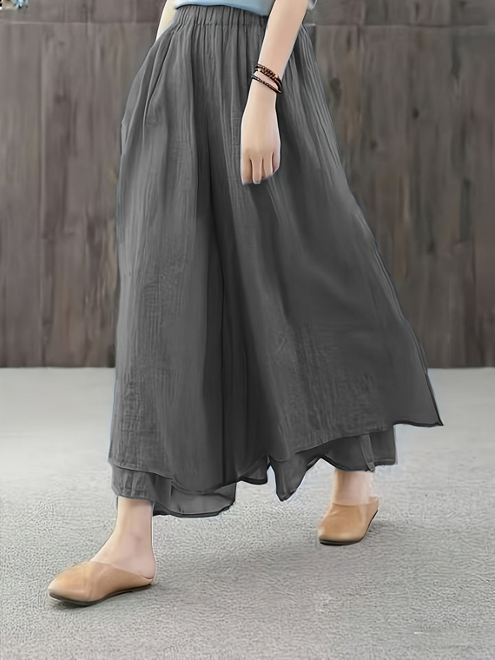 Faith | Chiffon-Hosenrock mit doppellagigen Falten