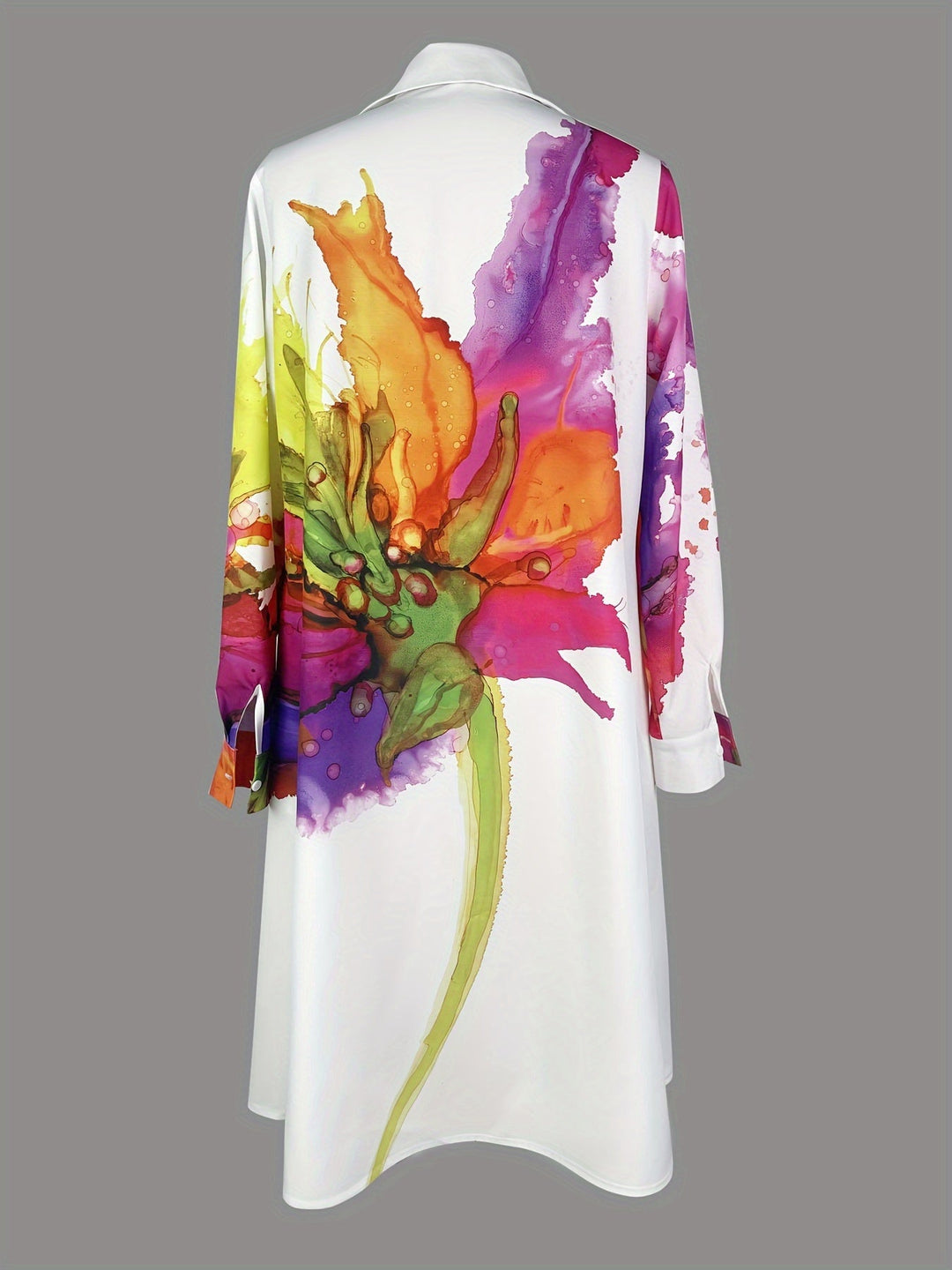 Emily | Elegantes Kurzarm Kleid mit modischem Druck