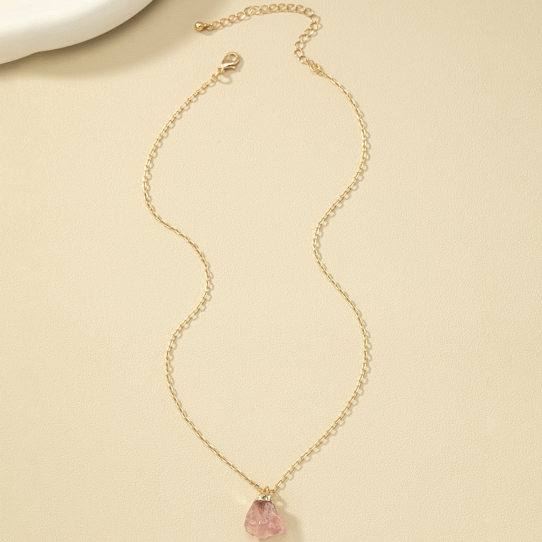 Taria | Minimalistische Halskette mit unregelmäßigem Anhänger aus 14K Gold