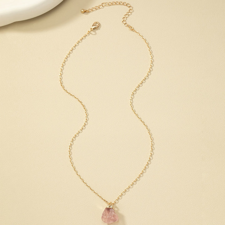 Taria | Minimalistische Halskette mit unregelmäßigem Anhänger aus 14K Gold
