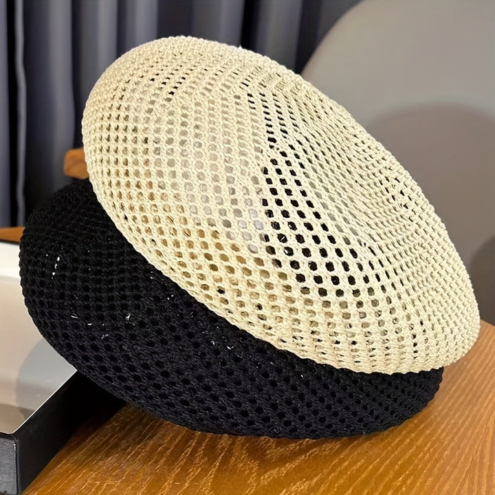Livia | Vintage-Atmungsaktive Beret für Frauen mit Künstlerischem Stil