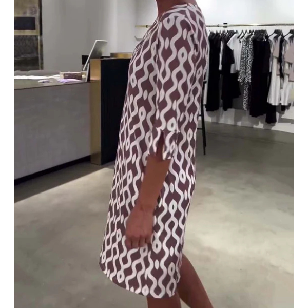 Brisa | Midi-Kleid Marga mit exklusivem Kragen