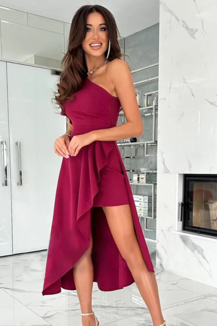 Presley | Einseitiges Kleid mit Eleganten Design und Weiblicher Silhouette