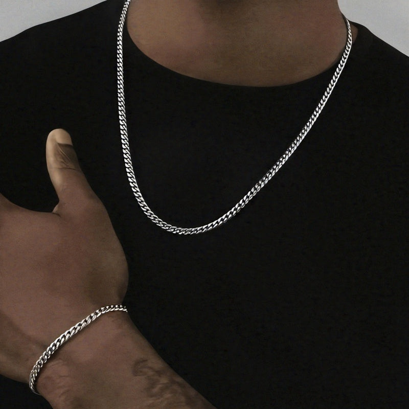 Tennyson | Urban Modern Style Chain Necklace and Bracelet Set