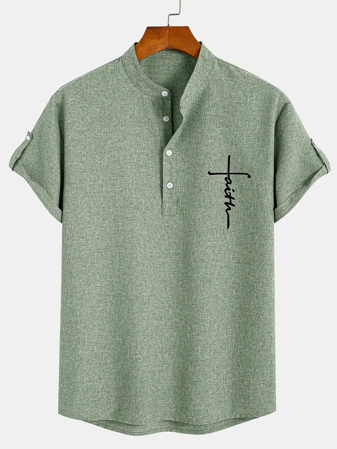 Hayes | Elegante Kurzarmbluse mit Stehkragen