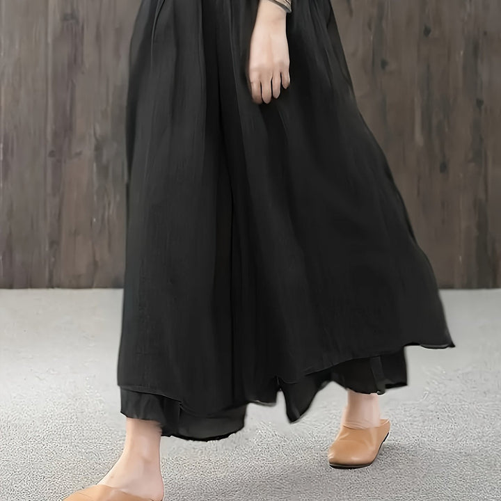 Faith | Chiffon-Hosenrock mit doppellagigen Falten
