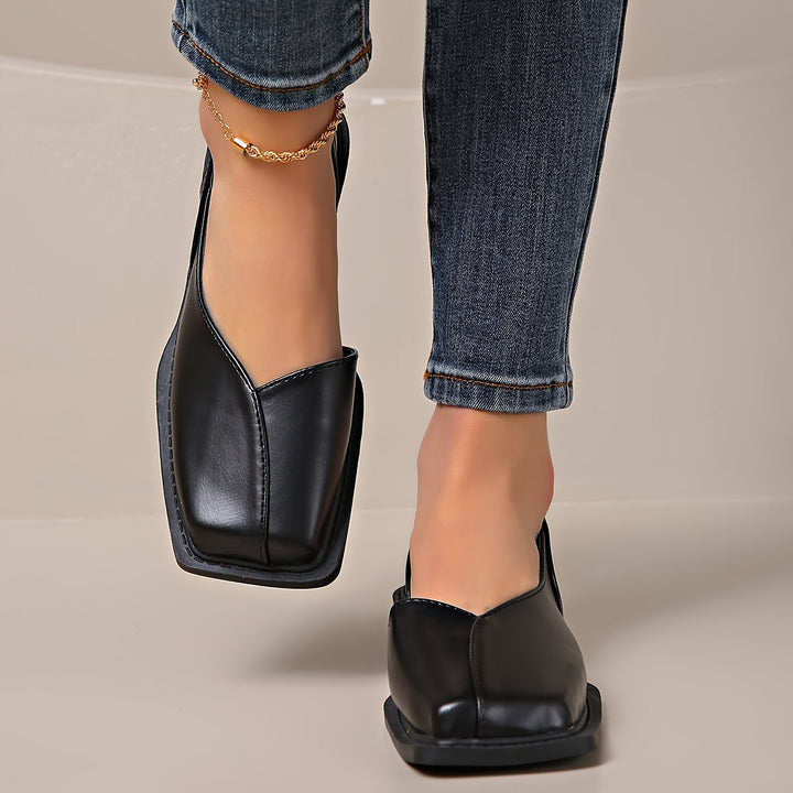 Darya | Elegante Sandalen mit Blockabsatz und Quadratischer Spitze