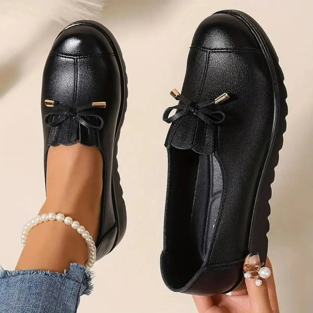 Fernanda | Mocasines de Cuero sin Cordones con Suela Suave y Máxima Comodidad