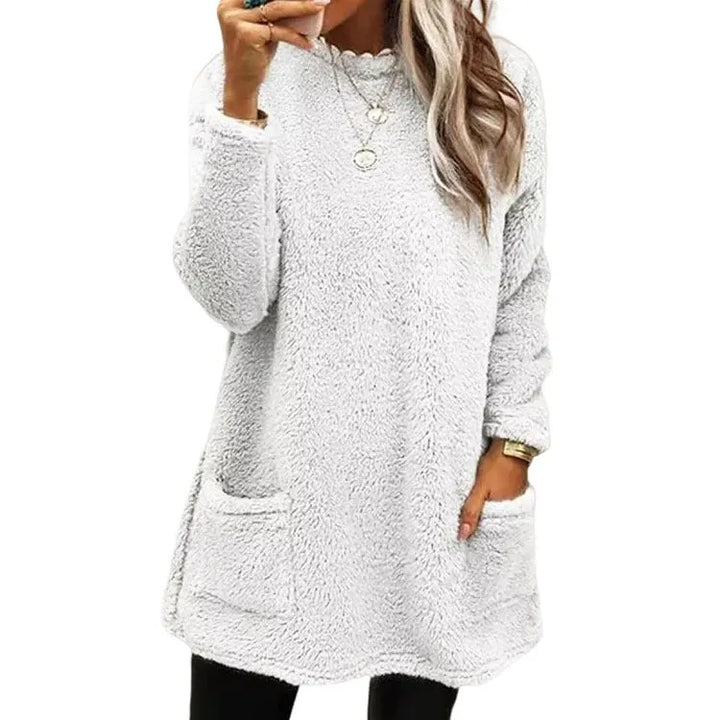 Eliana | Warmer Fleece-Pullover mit Taschen