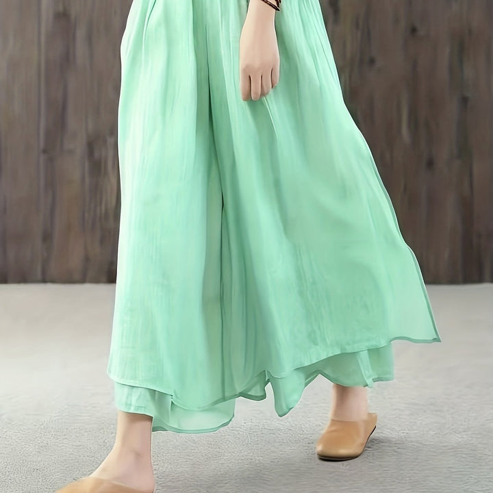 Faith | Chiffon-Hosenrock mit doppellagigen Falten