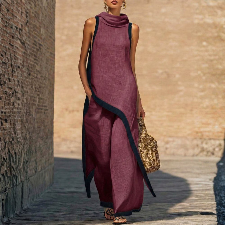 Cressa | Elegantes Leinen-Set mit Bluse und lockeren Hosen