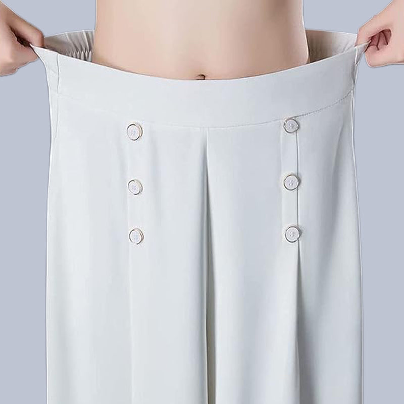 Nell | Elegante plissierte Hosen mit weitem Bein