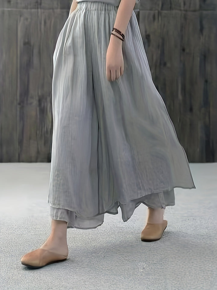 Faith | Chiffon-Hosenrock mit doppellagigen Falten