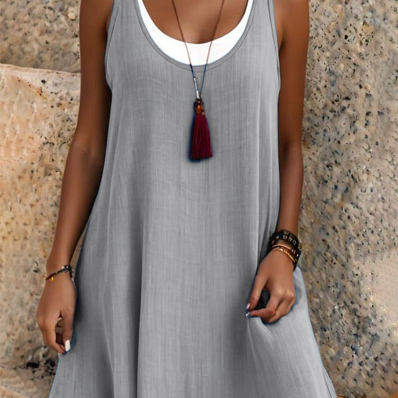 Gabrielle | Kleid mit Zwei-Teile-Effekt und Schichten-Design in Eleganter Stil
