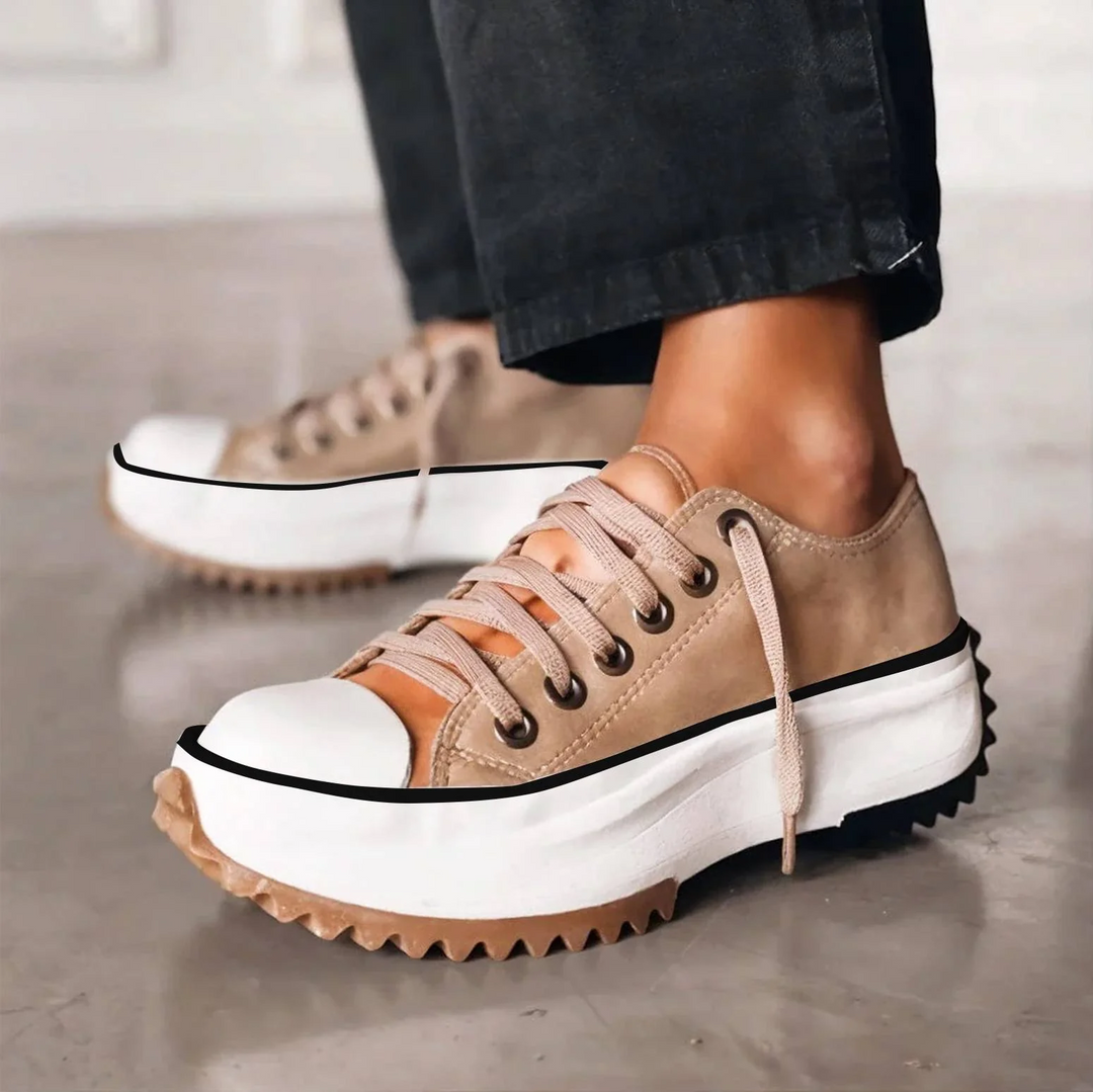 Sharon | Sneakers mit Plateausohle und Schnürsenkeln