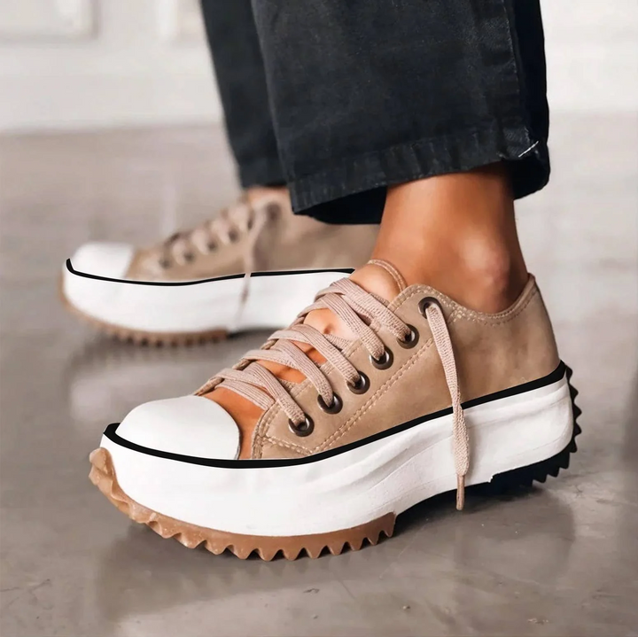 Sharon | Sneakers mit Plateausohle und Schnürsenkeln