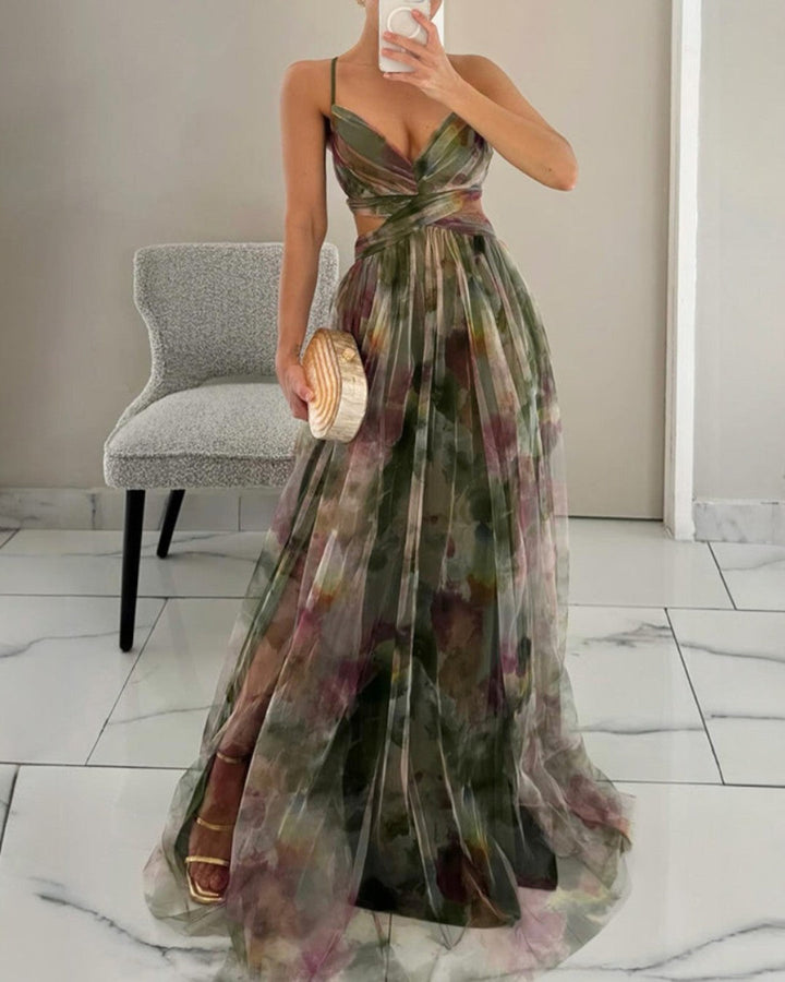 Orelavine | Maxi Kleid mit elegantem floralem Design