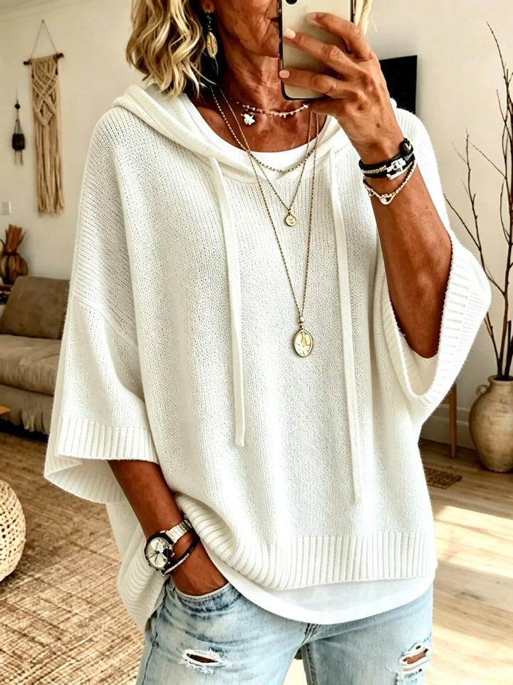 Celestine | Oversize Hoodie mit Kurzarm