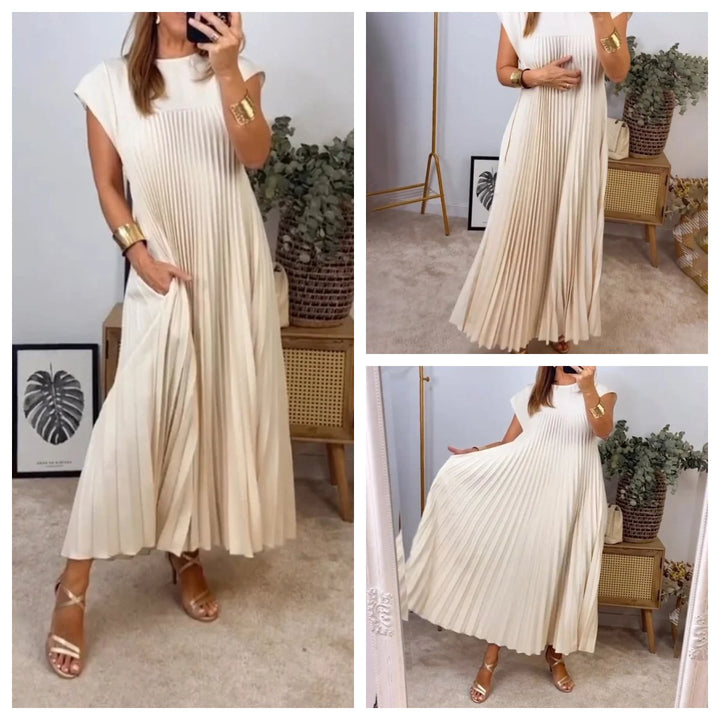 Elara | Elegantes Kleid mit fließendem Schnitt und sanftem Fall im modernen Stil