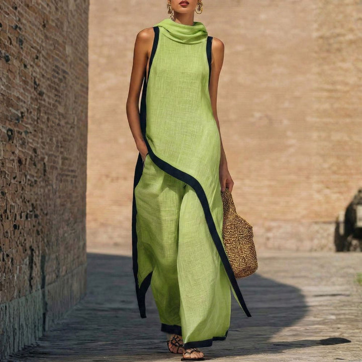 Cressa | Elegantes Leinen-Set mit Bluse und lockeren Hosen