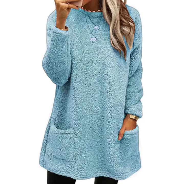 Eliana | Warmer Fleece-Pullover mit Taschen