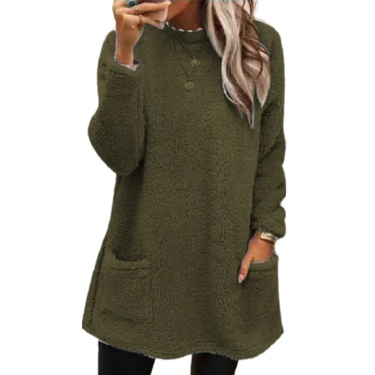 Eliana | Warmer Fleece-Pullover mit Taschen