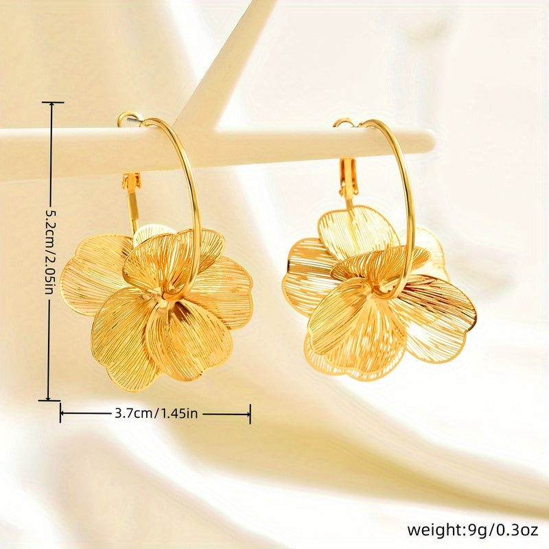 Selah | Doppelring Goldohrringe mit Modernem Design
