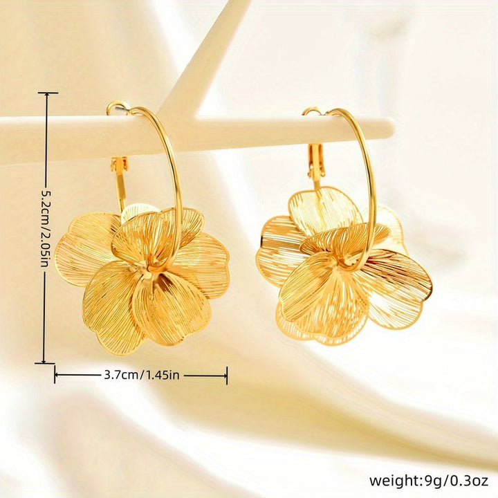 Selah | Doppelring Goldohrringe mit Modernem Design