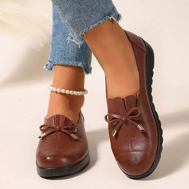 Fernanda | Mocasines de Cuero sin Cordones con Suela Suave y Máxima Comodidad