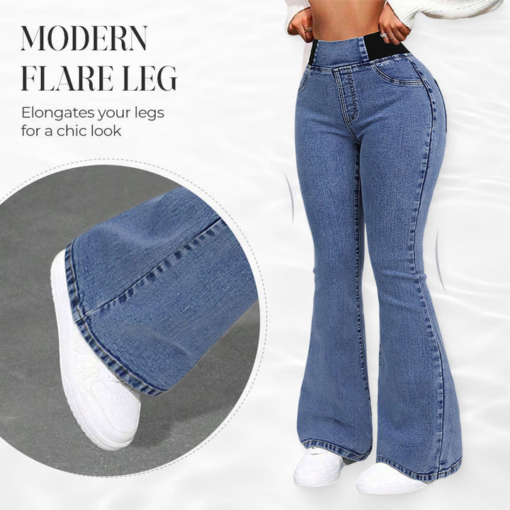 Yara | Hochtaillierte Damenjeans mit elastischen Beinen