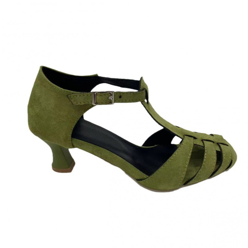 Skylar | Sandalen mit Absatz, Riemen und Schnalle