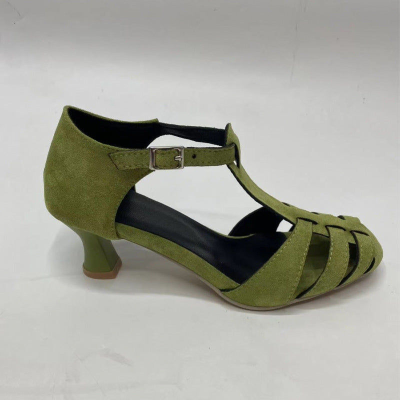 Skylar | Sandalen mit Absatz, Riemen und Schnalle