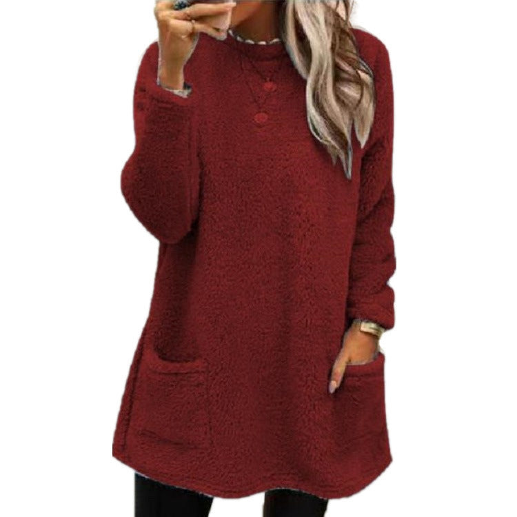 Eliana | Warmer Fleece-Pullover mit Taschen