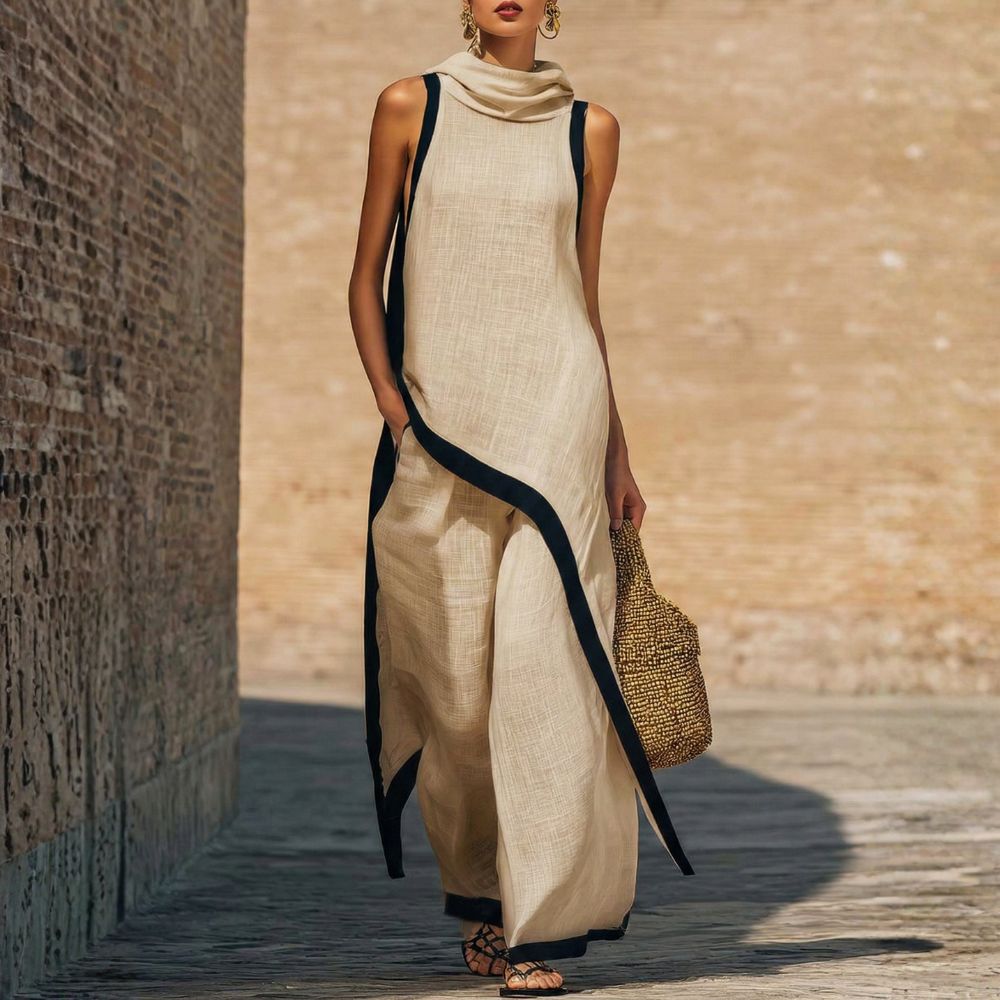 Cressa | Elegantes Leinen-Set mit Bluse und lockeren Hosen