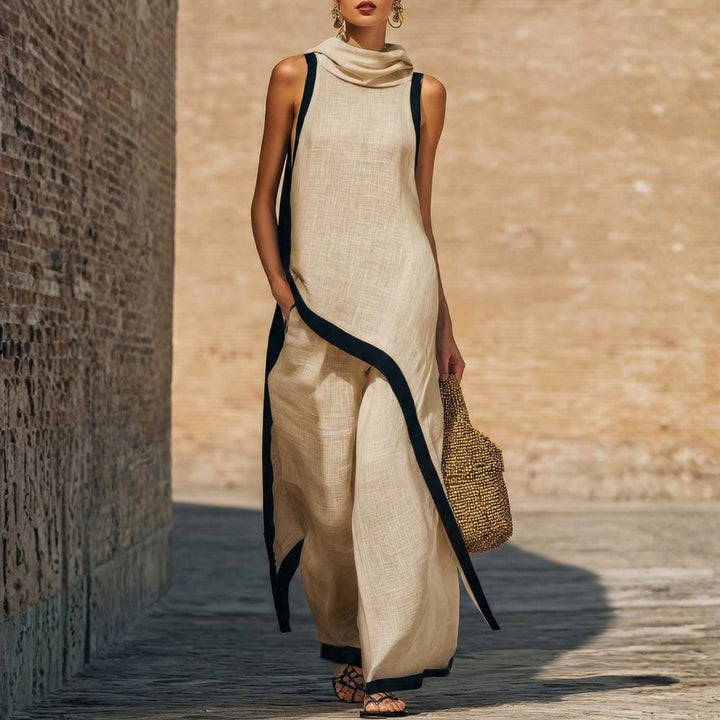 Cressa | Elegantes Leinen-Set mit Bluse und lockeren Hosen