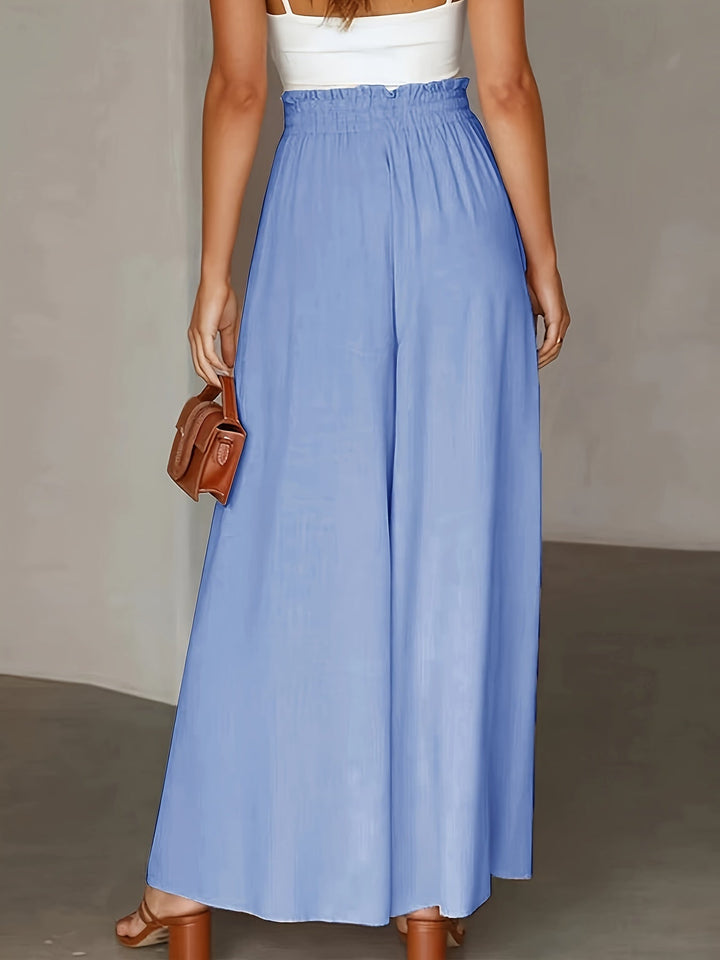 Corae | Weite High-Waist-Hosen mit Kordelzug