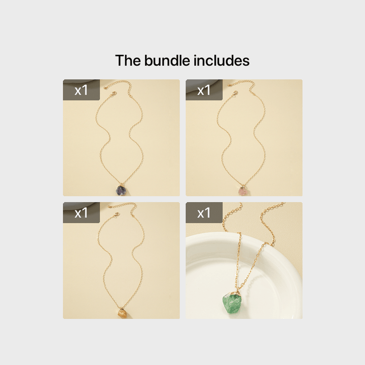Taria | Minimalistische Halskette mit unregelmäßigem Anhänger aus 14K Gold