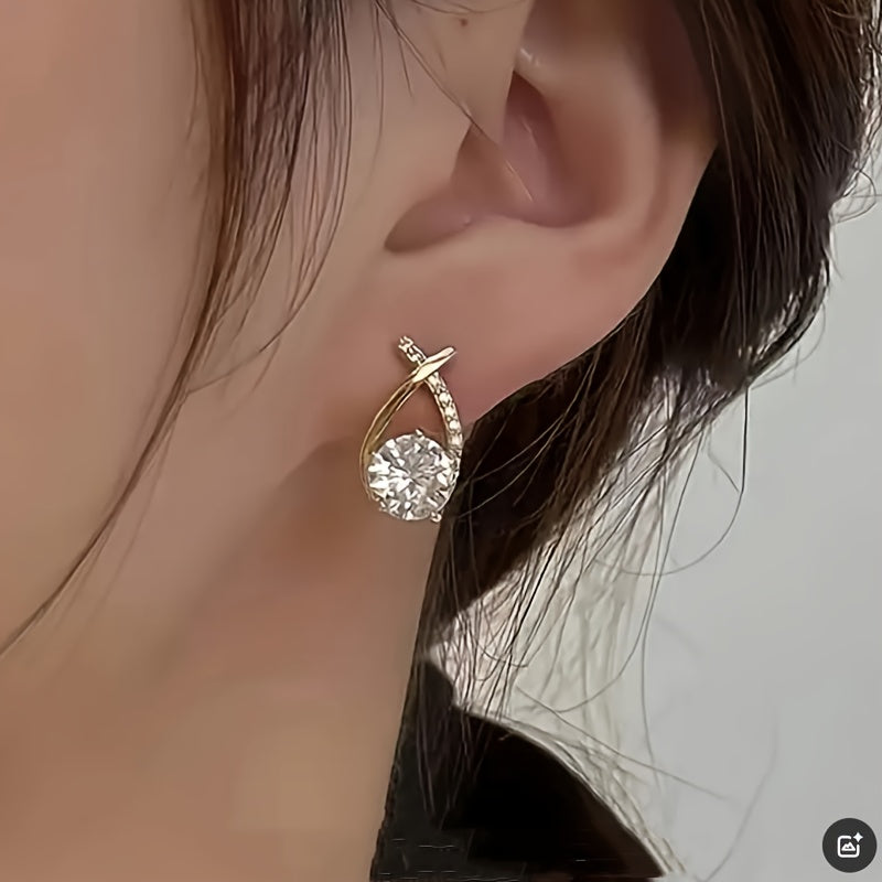 Xara | Elegante Kreuzohrringe für den täglichen Gebrauch