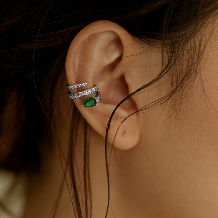 Seren | Cuff-Ohrring mit Schlangenzauber