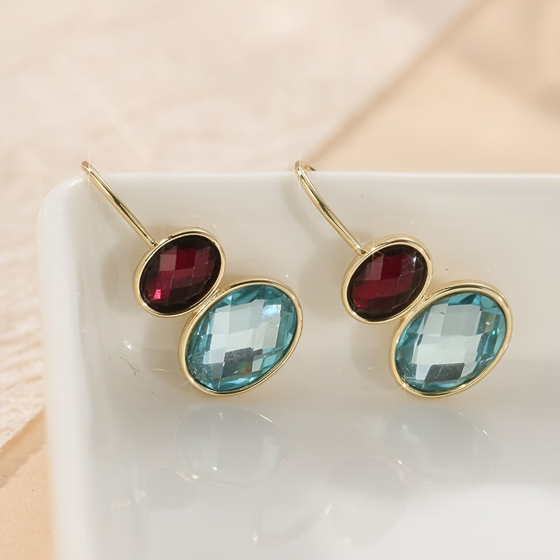 Perla | Ovalen Hängenden Ohrringe mit Eleganten Handgefertigten Design