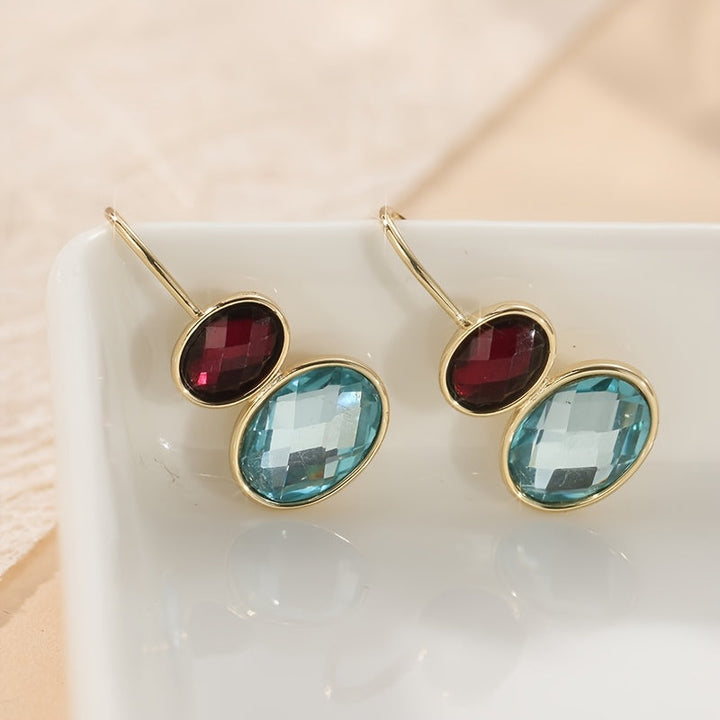 Perla | Ovalen Hängenden Ohrringe mit Eleganten Handgefertigten Design