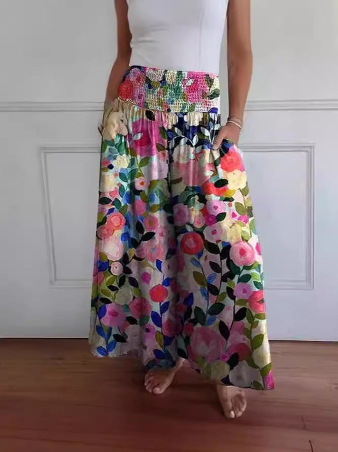 Jocelyn | Weit geschnittene Hose mit gerafftem Bund