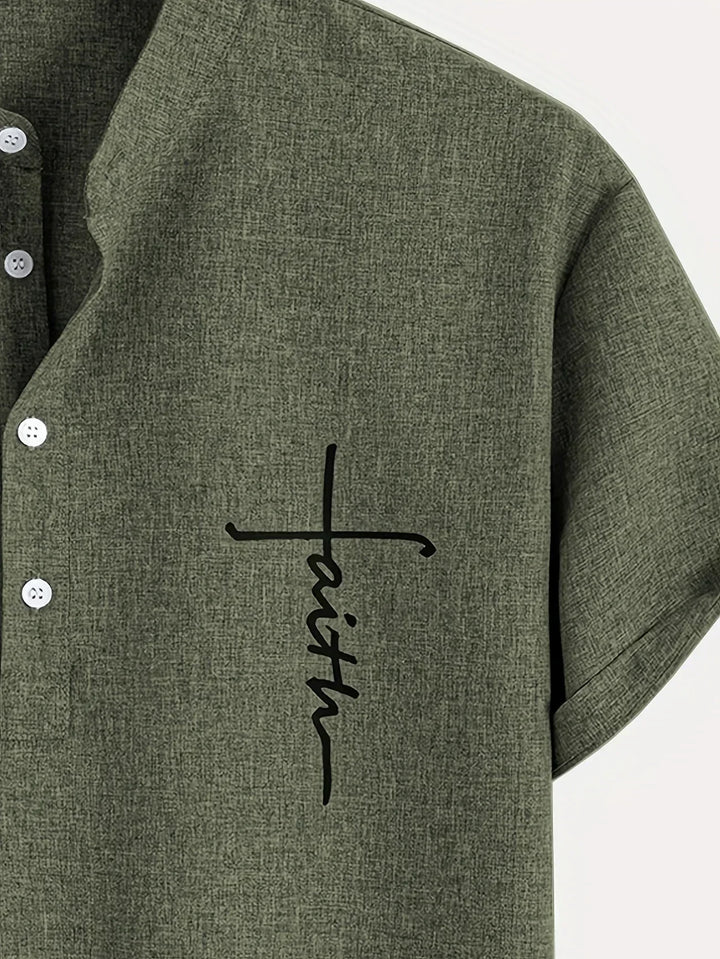 Hayes | Elegante Kurzarmbluse mit Stehkragen